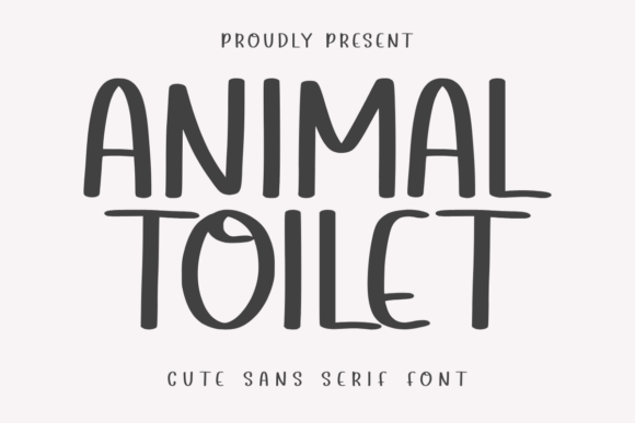 Animal Toilet Font: A Festive Touch for Your Brand