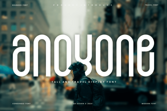 Anoyone Font: A Bold Display Typeface for Digital Design