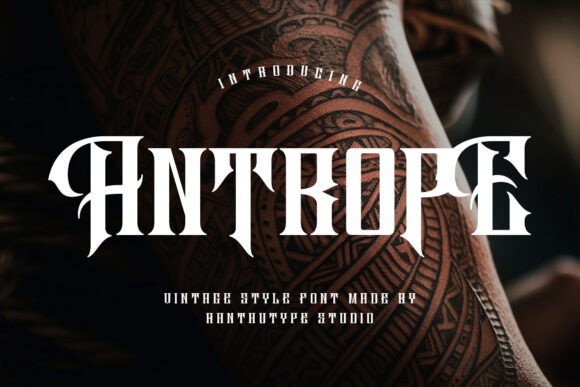 Antrope: A Bold Blackletter Font for Editorial Design