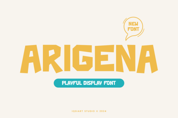 Arigena Font: A Playful Typeface for Editorial Design