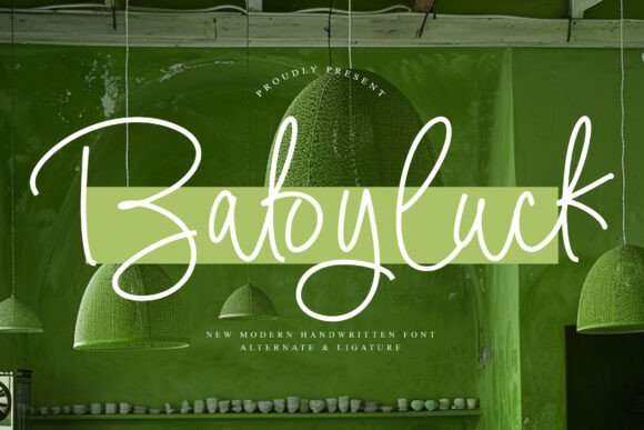 Babyluck: A Handwritten Typeface for Editorial Elegance