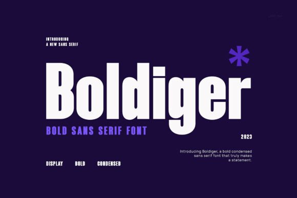 Boldiger Font: A Bold Choice for Craft and Design Projects