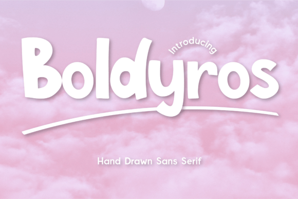 Boldyros: A Lively Hand-Drawn Typeface for Creative Makers
