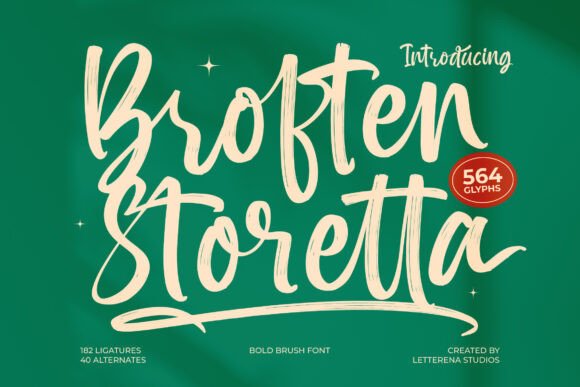 Broften Storetta: The Bold Script Font That Elevates Your Campaign Design
