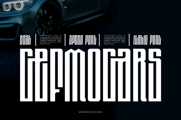 Cefmocars: A Premium Display Font for Editorial Design