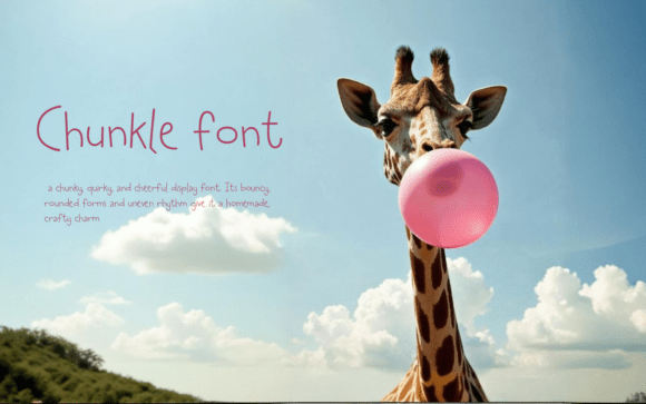 Chunkle Font: A Playful Typeface for Editorial Design