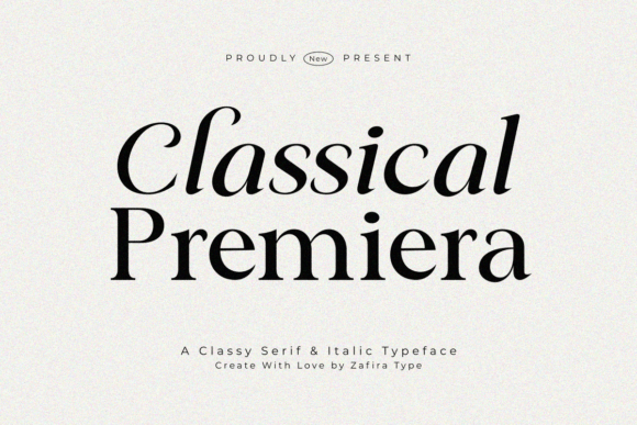 Classical Premiera Font: Elevate Your Brand with Timeless Typography