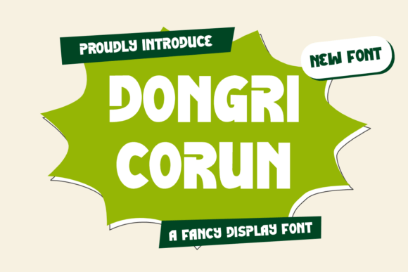 Dongri Corun Font: A Playful Typeface for Digital Design