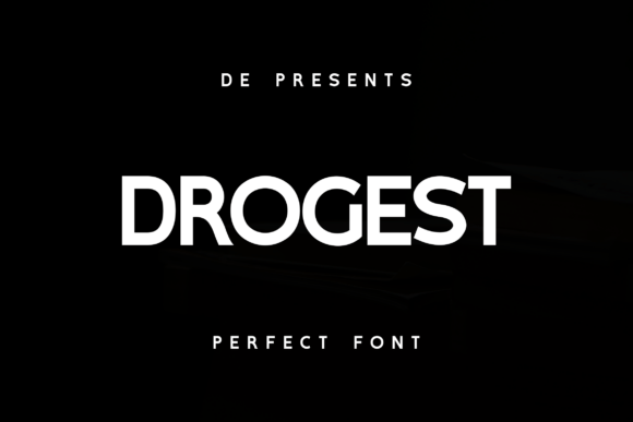 Drogest Font: A Bold Typeface for a Polished Brand Identity
