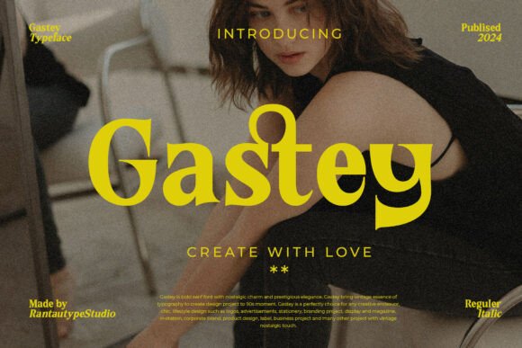 Gastey Font: A Bold Serif for Polished Web Design