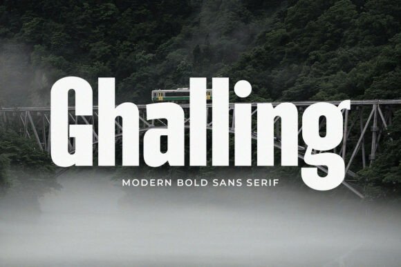Ghalling: A Bold Sans Serif Typeface for Editorial Design