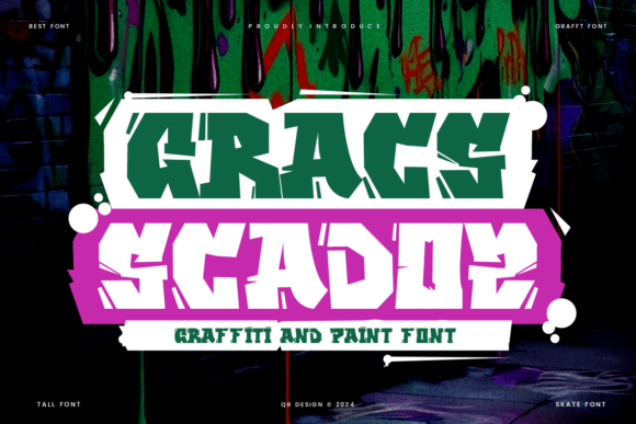 Gracs Scadoz Font: Bold Typography for Craft Creations