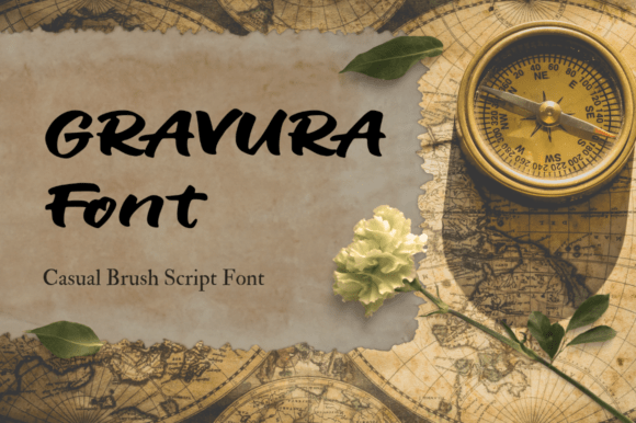 Gravura: A Bold Script Font for Editorial Design