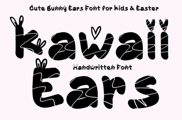 Kawaii Ears: A Playful Display Font for Bold Branding and Engaging Designs