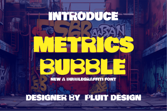 Metrics Bubble Font: A Playful Typeface for Craft Creators