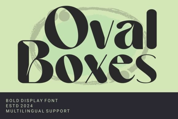 Oval Boxes Font: A Bold Typeface for Craft Creations