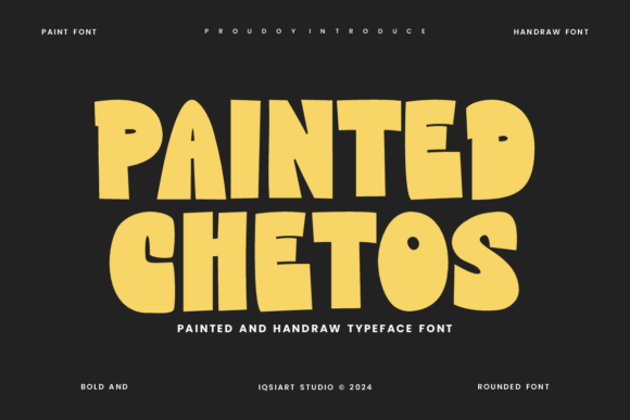 Painted Chetos: A Playful Typeface for Real-World Creations
