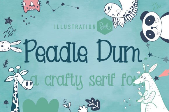 Peadle Dum: A Hand-Crafted Typeface for Creative Campaigns