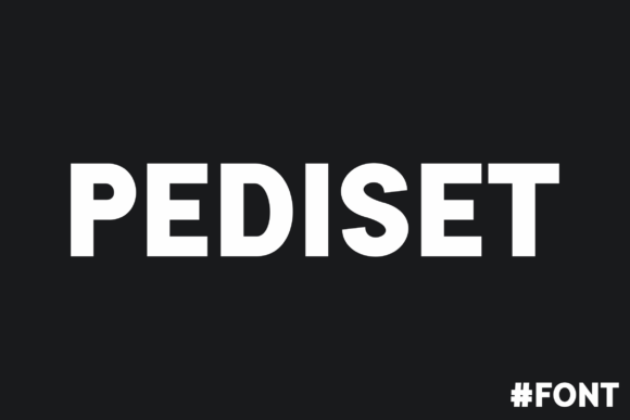 Pediset Font: A Commanding Typeface for Digital Designers
