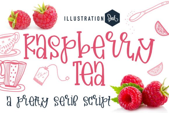 Raspberry Tea Font: A Hand-Crafted Typeface for Authentic Branding