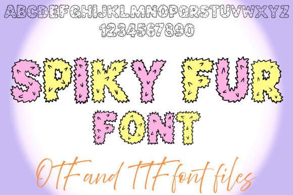 Spiky Fur Font: A Playful Addition to Your Brand Identity