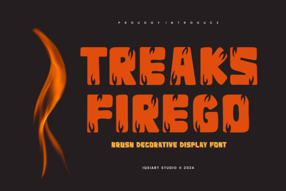 Treaks Firego: A Bold Decorative Typeface for Creative Makers