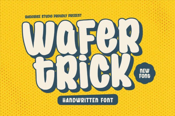 Wafer Trick Font: A Playful Handwritten Typeface for Digital Creatives