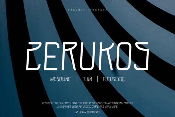 Zerukos Font: A Bold Typeface for Real-World Branding